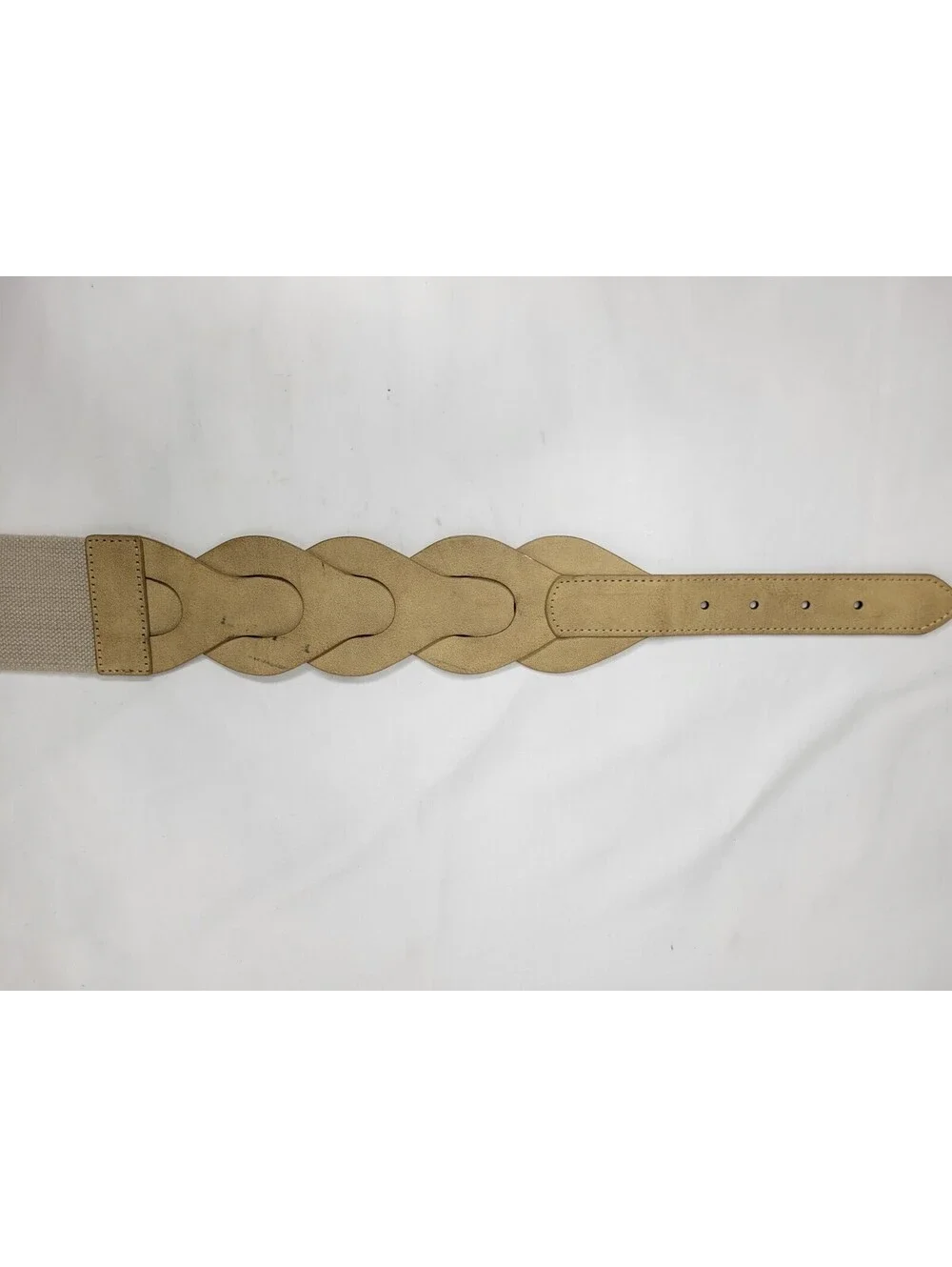 INC International Concepts Womens Wide Braided Stretch Waist Belt Size M/L